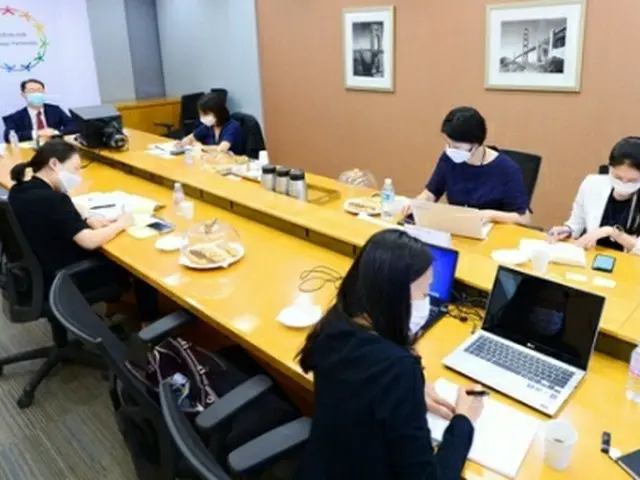 韓・ＡＳＥＡＮ対話はテレビ会議形式で開かれた（外交部提供）＝（聯合ニュース）≪転載・転用禁止≫