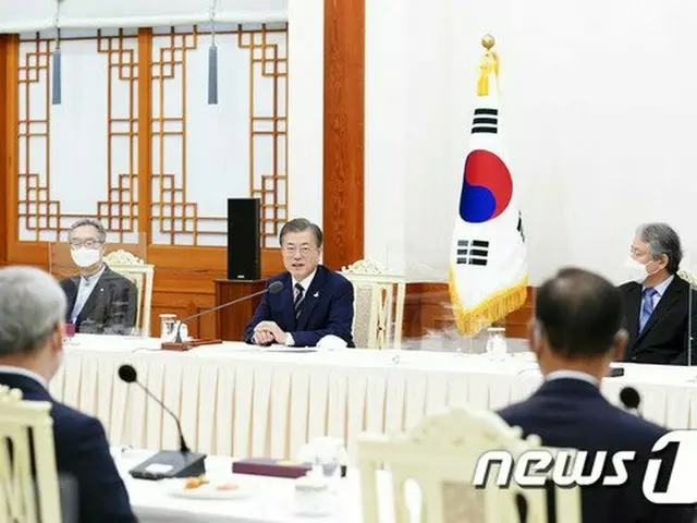 27日 韓国大統領府で、文在寅大統領の主宰で、韓国教会指導者招請懇談会が開かれた（提供:news1）