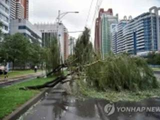 台風8号で農作物に被害　田畑冠水も＝北朝鮮党機関紙