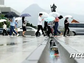 韓国、続く雨＝午後には雷を伴う激しい夕立、80ミリの雨