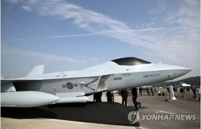 韓国国産戦闘機（KFX）の実物大模型（資料写真）＝（聯合ニュース）