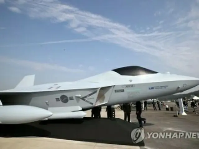 韓国国産戦闘機（KFX）の実物大模型（資料写真）＝（聯合ニュース）