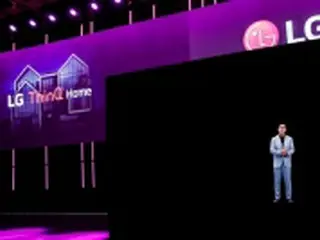ＬＧ電子社長　欧州家電見本市にホログラムで登場＝「ＴｈｉｎＱホーム」初公開