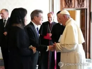ローマ教皇「平和と繁栄願う」　韓国にメッセージ