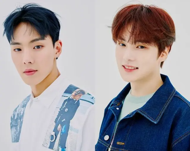 「MONSTA  X」のショヌとミンヒョクが「趣向狙撃の彼女」コラボ歌唱に出てウェブトゥーンのときめきと感動を継承する。（画像提供:OSEN）