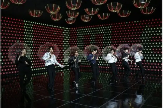 BTSのオンライン公演（所属事務所提供）＝（聯合ニュース）≪転載・転用禁止≫
