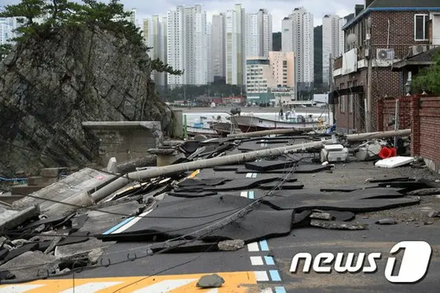 「台風10号・ハイシェン」により行方不明者1人・負傷者5人…7万5237世帯で停電＝韓国（画像提供:wowkorea）