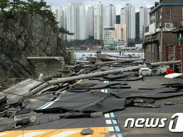 「台風10号・ハイシェン」により行方不明者1人・負傷者5人…7万5237世帯で停電＝韓国（画像提供:wowkorea）