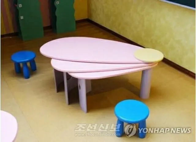 北朝鮮の児童用家具（朝鮮新報HPより）＝（聯合ニュース）≪転載・転用禁止≫