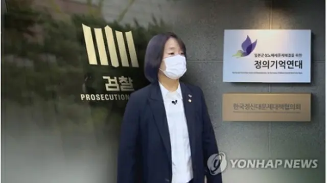 尹美香氏（コラージュ）＝（聯合ニュースTV）