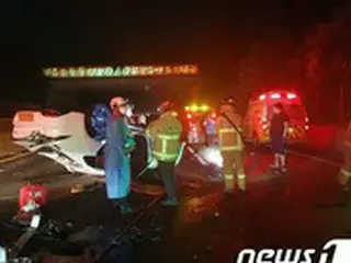 韓国クァチョン（果川）～ボンダム（峰潭）高速道路で4台の玉突き事故…3人が重軽傷
