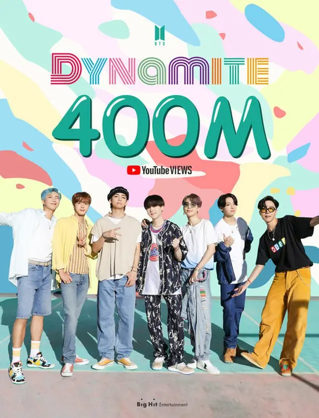【公式】「BTS（防弾少年団）」、ビルボード1位獲得楽曲「Dynamite」のMVがYouTube再生回数4億回突破（画像提供:wowkorea）