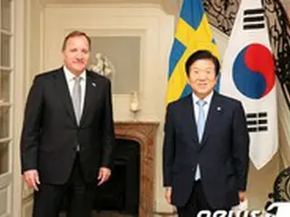 韓国国会議長「北に、我々の平和の思いを伝えてほしい」…スウェーデン首相「全面的に支持」