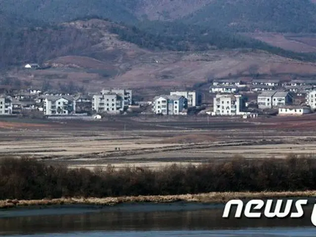 韓国の坡州から見える、北朝鮮 黄海北道の風景（画像提供:wowkorea）