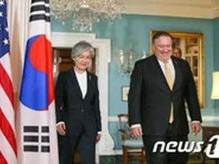 米国務長官、韓国外相に電話でメッセージ伝達 「韓国訪問の延期、了承願う」