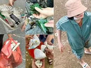 女優キム・ヘス、海辺でごみ拾い＝ネットユーザーは「ごみ拾いをする姿を見て反省した」