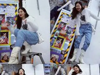 ヒョナ、恋人イドン（DAWN）のカムバック記念応援ショットを公開＝変顔をしても美人