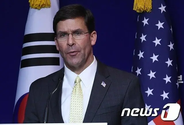 マーク・エスパー米国防相（画像提供:wowkorea）