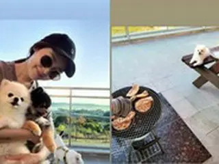 女優ソン・ユリ、夫アン・ソンヒョンと高級ホテルで旅行中？肉とワインまで甘い新婚夫婦