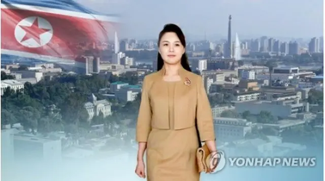 金委員長の妻の李雪主氏＝（聯合ニュースＴＶ）