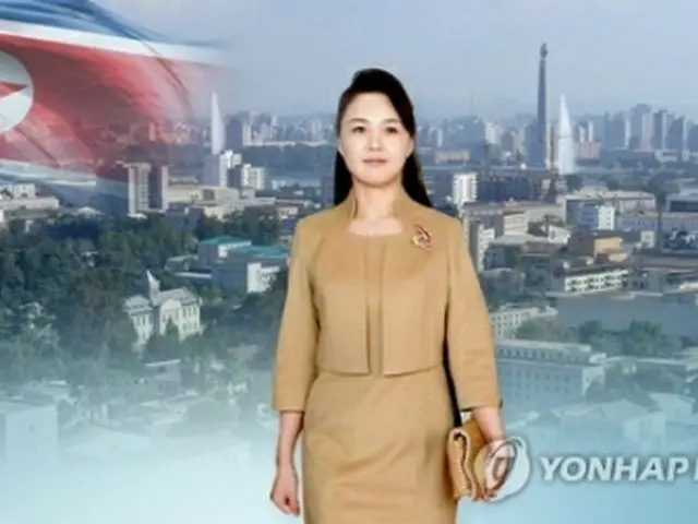 金委員長の妻の李雪主氏＝（聯合ニュースＴＶ）