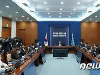 韓国大統領府、会議室のスローガンを「危機に強い国」に変更