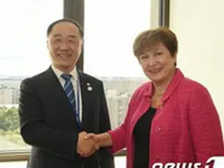 IMF総裁「韓国、OECD中でコロナの経済被害が最も少ない」