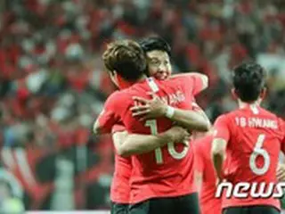 韓国代表、FIFAランキング38位＝先月より1ランクアップ