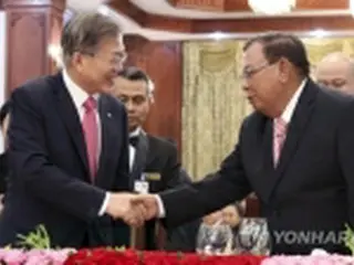 韓国・ラオス首脳　外交関係再開２５周年記念しメッセージ交換