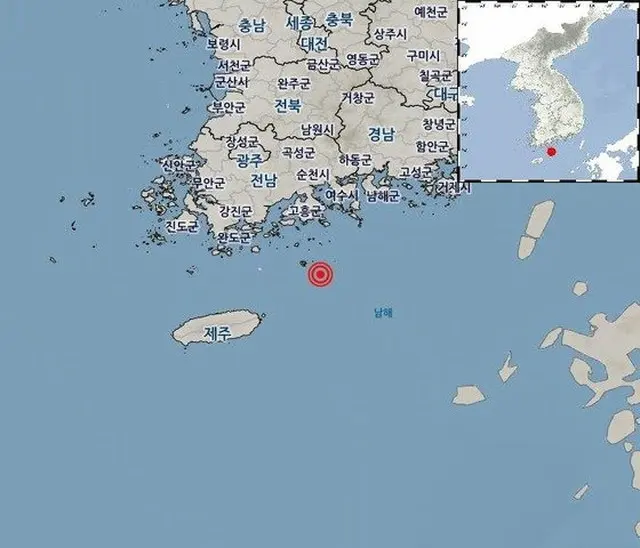 韓国・巨文島（韓国気象庁 提供）（画像提供:wowkorea）