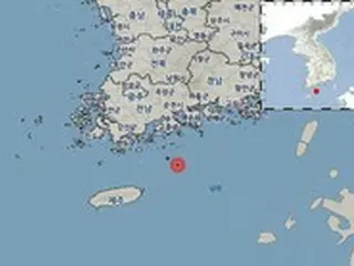 韓国・巨文島の南東方向の海域で、M2.1の地震発生