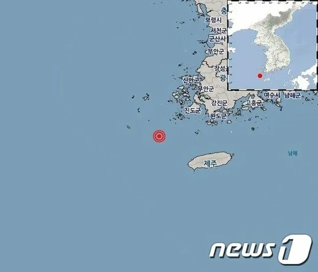 全羅南道南西でM2.5の地震が発生＝韓国（画像提供:wowkorea）