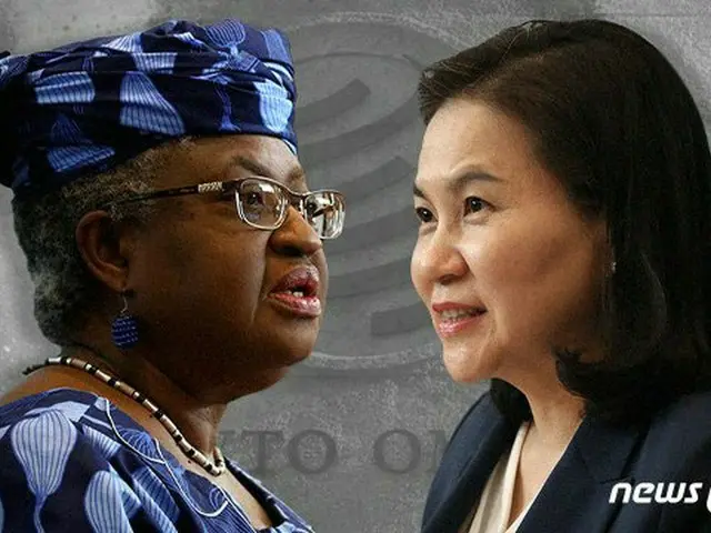 韓国のユ・ミョンヒ（兪明希）通商交渉本部長と、ナイジェリアのヌコジ・オコンジョイウェアラ元財務相（画像提供:wowkorea）