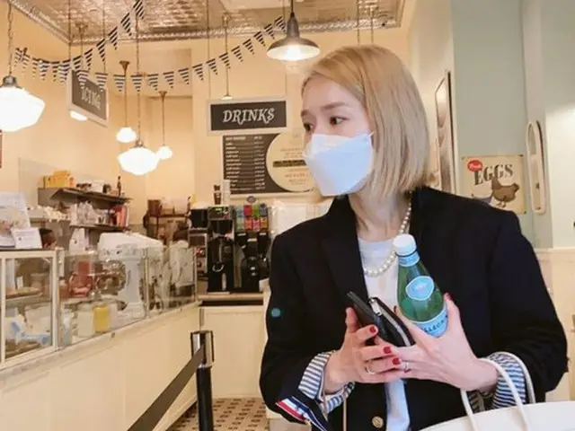 イ・ジン（元Fin.KL）、ニューヨークでも輝く妖精…金髪ヘアも完璧なビジュアル（画像提供:wowkorea）