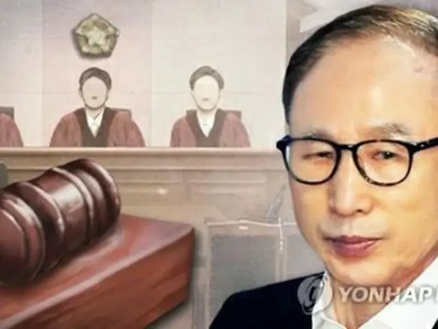 李明博被告＝（聯合ニュースＴＶ）