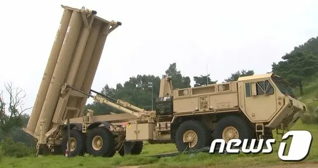韓国 慶尚北道 星州の米軍基地に配置されたTHAAD発射台（画像提供:wowkorea）
