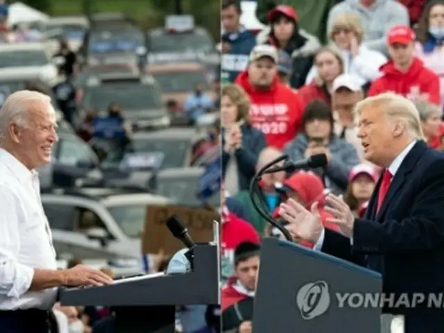 トランプ氏（右）とバイデン氏＝（AFP＝聯合ニュース）