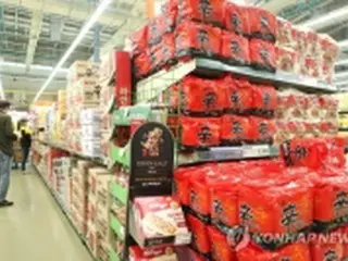 即席麺とキムチ　１～９月の輸出が３０%超増加＝韓国