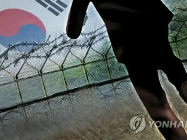北東部の南北軍事境界線を越えて韓国入りした北朝鮮男性の身柄が確保された（イラスト）＝（聯合ニュース）