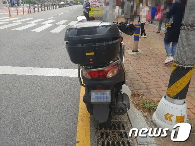 スクールゾーンでオートバイが小学1年生と衝突＝韓国釜山（画像提供:wowkorea）