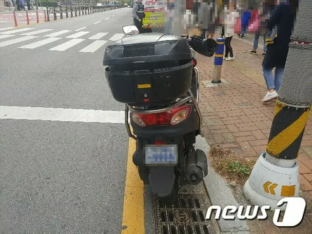 スクールゾーンでオートバイが小学1年生と衝突＝韓国釜山（画像提供:wowkorea）