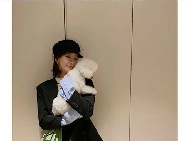 ユナ（少女時代）の愛犬になりたい…レオと「カップルルック？」（画像提供:wowkorea）