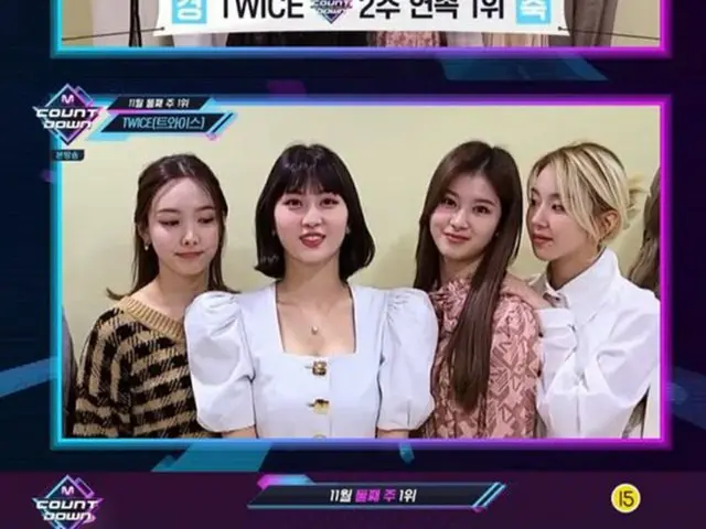 「M COUNTDOWN」で「MAMA2020」ユートピア編が描かれた中で「TWICE」が2週連続1位を占めた。（画像提供:OSEN）