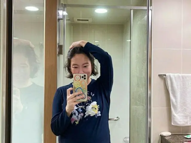 お笑い芸人チョン・ギョンミ、第2子妊娠中も美貌キープ…「実家スタイル」を披露（画像提供:wowkorea）