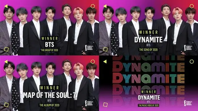 「BTS（防弾少年団）」、米「ピープルズ・チョイス・アワード」で4冠達成（画像提供:wowkorea）