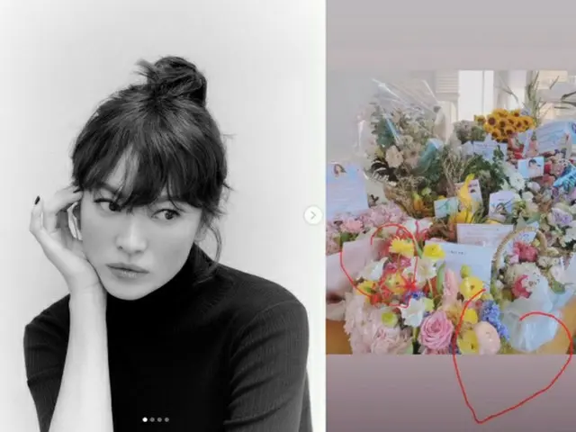 女優ソン・ヘギョ「初めて会った時も次に会った時も綺麗でびっくり…」知人に誕生日お祝いメッセージ（画像提供:wowkorea）