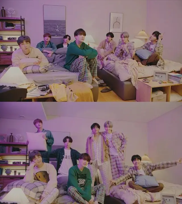 「BTS(防弾少年団)」、ベッドの上で歌う「Life Goes On」…パジャマバージョンのMVを公開（画像提供:wowkorea）