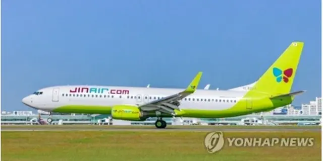 ジンエアーの航空機＝（聯合ニュース）