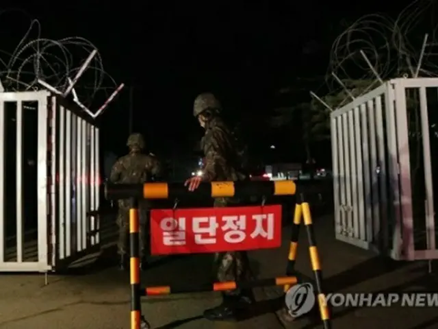 クラスターが発生した漣川にある陸軍の新兵教育隊＝（聯合ニュース）