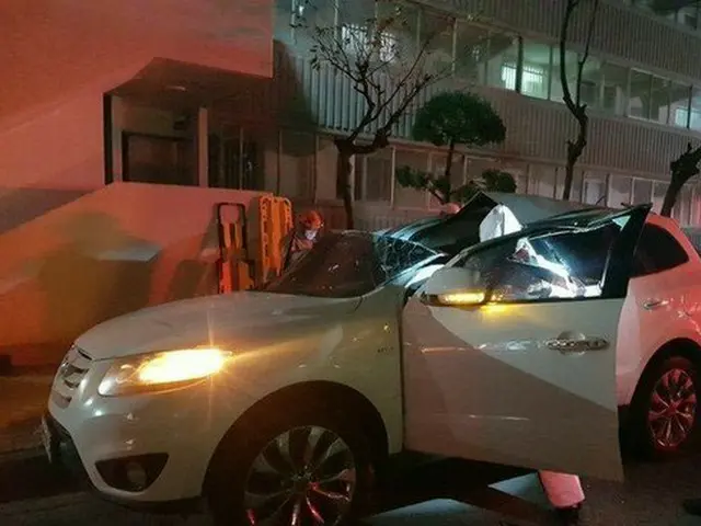 18階から男性が飛び降り、SUV車のサンルーフ突きぬけ九死に一生＝韓国（画像提供:wowkorea）
